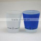 Customized Logo 3oz Frosted Glass Cup for Liquor Promotional thumbnail-2