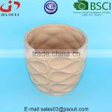 Wave Patterned Ceramic Succulent Pot Matte Flower Pot thumbnail-2