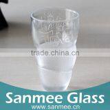 Creative Design Frosted Printing Glass Tumble,Coffee Glass Cup thumbnail-1