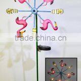 Solar Power Garden Decoration Stake With Wind Spinner for Out Door Decor thumbnail-3