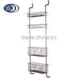 Newest Over Door Storage Basket Rack Shelves Organizer thumbnail-2