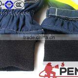 Fire Fight Gloves Elastic Cuff Good Grasping Cowhide Palm Colorful Flame Retardant Hand Fingers Protected Preventing Burnt thumbnail-5