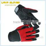 Black Synthetic Leather Double Palm Mechanic Glove thumbnail-2