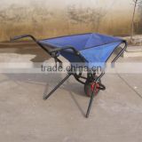 WB0400 portable lightweight garden trash folding fabric wheelbarrow