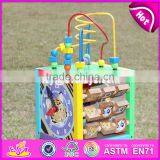 2017 New Design Multi-function 5 in 1 Kids Wooden Bead Roller Coaster W11B137 thumbnail-4