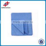 Hot Selling Square Blue Microfibre Towel For Car