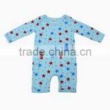 Organic Printed Short Romper_100% Organic Cotton Comfortable Baby Body Suit and Organic Printed Long Sleeve and Short Sleeve Ba thumbnail-1