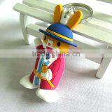 Cheap Fashion Animal Plastic Shape Soft Rubber Key Tag