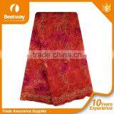 Bestway Textile FL0072 In Pink Color Dubai French Chantilly Lace Wholesale thumbnail-6