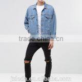 Wholesale Men 100% Coton Super Longline Stepped Hem Plain White T-shirt in Bulk thumbnail-4