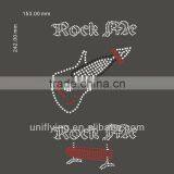 Rock and Roll Guitar Rhinestone Motif thumbnail-1