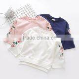 2-8 Years 2017 New Wholesale Autumn Cotton Good Quality Embroidery Flowers Kids Girls Coats thumbnail-1