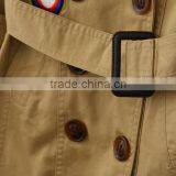 Wholesale Children's Boutique Clothing Autumn New School Style Long Girls Coats Jackets Lapel Flower With Girl Windbreaker thumbnail-4