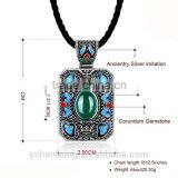 Bohemia Necklace Fashion Chinese Ancient Silver Pendant Wholesale thumbnail-4