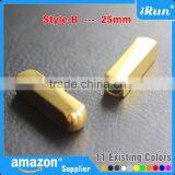 White Yeezy Shoelaces Metal Endings - 25mm Red DIY Metal Shoe Laces Aglets - Shoelaces Tips For Replacement Air Yeezy Shoe thumbnail-3