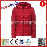 Fashion Customized Red Outdoor Down Jacket Factory thumbnail-1