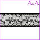 Swimming Wear Use Black Embroidery Organza Ribbon Lace thumbnail-4