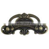 Antique Bronze Pattern Carved Jewelry Cabinet Cupboard File Fancy Cabinet Box Handle Drawer Pull thumbnail-1