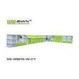 Modern Green Single Foldable Horizontal Wall Bed With Computer Table