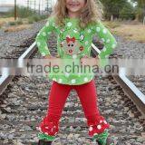 Trendy Girls Floral Ruffle Cotton Kids Clothes Sets thumbnail-4