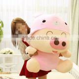 Various colours cute stuffed big pig toy for girl gift