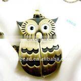 W44 Wholesale Antique Brass Bronze Pocket Watch Chain Charm Pendant Watch Necklace Nickel Free Lead Free thumbnail-1