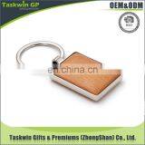 Metal Keychain With Wood, Wood Keychain for Promotional