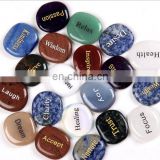 custom letters words engraved natural stone pendants charms inspired words engraved pebbles cobblestone pendants charms hangers