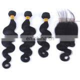 virgin peruvian hair bundle with closure