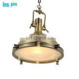 European Designer Industrial Copper Chrome Metal Loft Pendant Lamp thumbnail-2