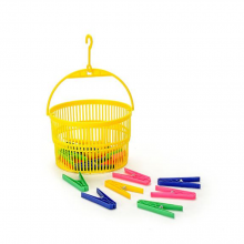 Plastic Basket With 24 Pegs thumbnail-1