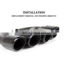 304 Steel Oval V8 Car Muffler Pipes for Porsche Cayenne 958 Turbo GTS Sport 11-14 thumbnail-4
