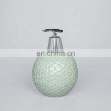 Luxury Design High Quality Powder Coating Ceramic Bathroom Accessories Household Hotel Three-piece Soap Dispenser Bathroom Set thumbnail-4