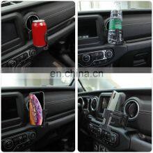Universal Multi-Function Mobile Phone Mount Cup Holder Bolt-on Stand Bracket for Jeep Wrangler JL 2018+ Drink Holder Accessories thumbnail-2