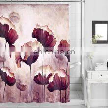 Hot Selling Fashion Printed Polyester Bath Curtain Bathroom thumbnail-4