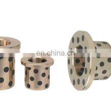 Steam and Ship Machine Solid Lubricating Bushing Composed of Brass Copper Alloy and Graphite CNC Machining Flange Bushing. thumbnail-4