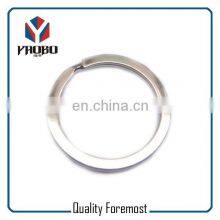 Manufacture Quality Metal Iron Stainless Steel Light Golden Flat Split Key Rings Ring thumbnail-5