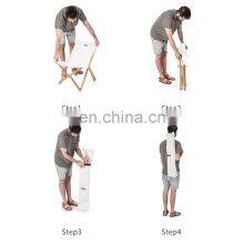 Outdoor Furniture Fishing Chair Wood Grain Aluminum Portable Folding Camping Chair thumbnail-3