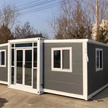 Double-wing folding box mobile house mobile folding residential container house extended wing packing box house