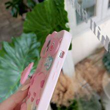 Cute Cartoon Spring Pig Head Soft Shockproof Silicone Back Cover Pink Phone Case For Iphone 13 14 15promax 15pro thumbnail-4