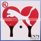 Puma Hot Sale MDF Carbon Wooden Beach Tennis Racket /beach Paddle Set With Beach Ball Set Wholesales