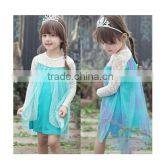Instyles Fashion Cheap Wholesale Cheap Wholesale Child Dress Elsa Frozen Dress for Girls White Lace Knee Length thumbnail-1