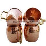 16oz/18oz Copper Tisan Barrel Hammered Copper Moscow Mule Mug/Copper Mug Quality Choice thumbnail-2