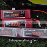 AGA Power 50C 6S Discharge 22.2V 5200mah Rechargeable RC Helicopter Lipo Battery thumbnail-2