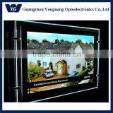 CRD A1 Hanging Slim Crystal LED Light Box, Hanging Picture Frame Led Light Box thumbnail-5