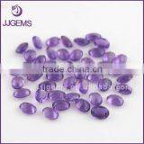 Small Size Oval Loose Synthetic Quartz Gemstone Amethyst Stone Price