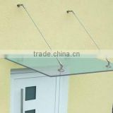 stainless steel glass canopy kit