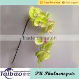 Long Stem Decorative Artificial PU Yellow Phalaenopsis Orchid thumbnail-1