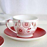 Lovely Design Ceramic Porcelain Tea Set With Cup Saucers and Ladle thumbnail-1