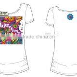 China OEM Plain Cotton T-shirts Women thumbnail-6